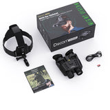 Rechargeable & Recording FHD Helmet Night Vision Binocular for Viewing 984ft/250m in 100% Darkness