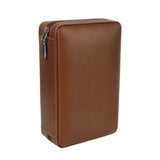 Humidifier Cedar Wood Cigar Humidor Box Portable Gift For Boy Friend Father PU Leather Cigar Case Storage 4 Cigars Box Humidor