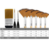 32/28 Pcs Paint Professional Water-color and Gouache Painting Nylon Hair Birch Handle Brushes for Beginner