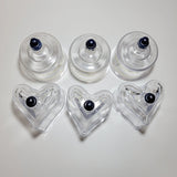 Cups Lose Weight Healthcare 6 Round Heart Shape Thickened Plastic Cup Therapy Vacuum Suction Cupping with Pump