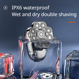 Resuxi LK-9520 Full Body Waterproof Men's Household 6-in-1 Multifunctional Electric Shaver and Nose Hair Set