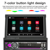 7-inch Retractable Screen MP5 MP4 MP3 Player BT 5.1 Car Locator Frequency Modulation Channel Radio AUX Audio Input