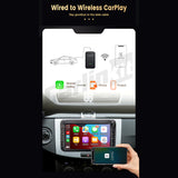 CarKit 3.0 CarPlay Adapter Wired to Wireless Auto Dongle Smart Car Ai Box for iOS & Android WiFi Connect