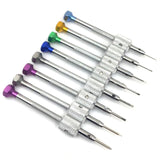 8 Pcs Screwdrivers with Metal Stand Tool for Repair Watch Screwdriver Set
