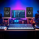 50W 1Pair Studio Speakers Desktop Wireless BT Monitoring Active Near-field Monitor Speaker Stereo Balanced Input