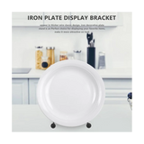 8Pcs Holders,Black Iron Easel Plate Holder Display Stands Metal Wire Frame Holders for Pictures