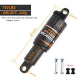 Bicycle Oil Spring Rear Absorber 125/150/165/190mm Adjustable Shock Damper Reducer for Mountain Bike Scooter