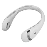 Portable Mini Hanging Neck Digital Display Power Bladeless Neckband Air Cooler USB Rechargeable Electric Fan For Running