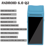 Eryin 8.1 Pos Terminal Pda Wireless Bt& Wifi Android System With Thermal Printer Built-in And Barcode Scanner