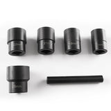 6Pcs 1/2 inch Twist Socket 5 Damaged Worn Lug Nut Lock Remover Bolt Extractor Set
