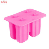 Homemade Ice Cream Silicone Mold 4/10 Cavity Homemade Kitchen Silicone Popsicle Mold Reusable Popsicle Mold Making Sorbet Mould