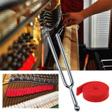 10/16PCS Piano Kit Professional Long Handle Tuning Wrench Rubber Mutes Temperament Felt Strip Fork