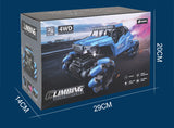 Four wheel drive off-road climbing, rotating drift, music, lighting, charging, remote control car, children's electric toy car