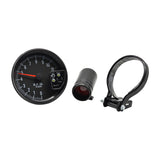 5 Inch Black 7 Colors Backlight with Shift Light Peak Sound LED Flash When RPM Warning Tachometer Gauge