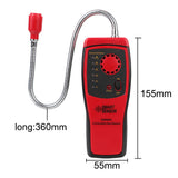 Flammable Gas Analyzer Combustible Gas Detector With Sound and Light Alarm Flexible Probe Leak Location Determine Meter AS8800L