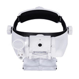 USB Rechargeable Loupe Watchmaker Repair Glasses Magnifier LED Headband Magnifying Glass 1.5x 2x 2.5x 3x 3.5x 8x