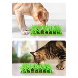Snuffle With Grass Shape Slowing Feeding Intelligence Mat Silicone Interactive Feed Game Pad For Boredom Pet Product