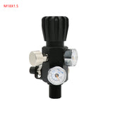M18X1.5 5/8-18UNF Dual Gauge Air Filling Station Refill Adapter Regulator Portable Quick Release Durable Valve For Diving