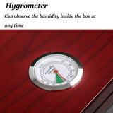 CRUSHER Cedar Wood Humidifier Hygrometer Cigar Humidor Sigaren Box Cigarrate Case