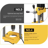 1500W 4Inch Electric Hole Punching Machine Fire Pipe Punching Machine Galvanized Pipe Steel Pipe Drilling Machine KC114