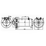800W Miniature Brushed Dc Speed Regulating Power Unit Copper Wire Movement Small Motor