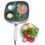 Breakfast hine 3 In 1 Household Non-stick Steak Frying Pan Egg Burger Electric Sand Maker Toaster Baking Waffle Cooking