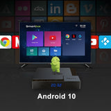 X96 MATE Android 10.0 Smart TV 4GB RAM 64GB ROM Allwinner H616 2.4G/5.0G WiFi BT5.0 4K HDR Media Player Set Top Box
