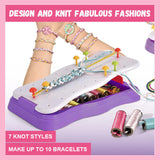 DIY Handrope Weaver Set Colorful Rope Bracelet Making For Home Children Toys Weaving Materials Handmade Creative Birthday Gift