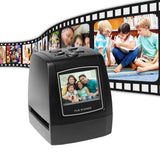 Protable Negative Scanner 35/135mm Slide Film Converter Photo Digital Image Viewer with 2.4" LCD Build-in Editing Software