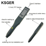 KSGER C210 70W Portable Soldering Iron Station Quick Heating DIY Temperature Control TFT Display