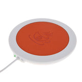 USB Thermal Insulation Heating Hot Drink Warm Milk PU Leather High Temperature Heater Office Coaster