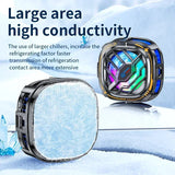 Magnetic Semiconductor Mobile Phone with Digital Display Coog Fan for IPhone Samsung Xiaomi PUBG Game Flat Radiator