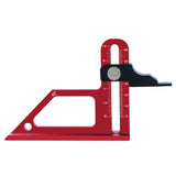 Woodworking TableSaw Depth 0-60mm Adjustable Metric Inch Router Table Height Measuring Ruler Aluminum Alloy Measure Gauge