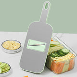 6-in-1 Vegetable Chopper - Multifunctional Grater With Six Tools, Adjustable Thickness For Cutting & Draining Vegetables