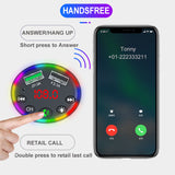 2021 Ambient Light Bluetooth 5.0 Car MP3 Player Wireless Handsfree FM Transmitter Dual USB Car Charger TF U Disk Play