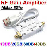 LNA 10M-6GHz Gain 10DB 20DB 30DB 40DB High Flaess RF Power Amplifier Drive Signal 433M 915M 1.2G 1.5G 2.4G 5.8G