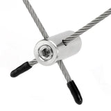 16M Plant Kit - 10 Pack Green Wall Stainless Steel Hubs for 1/8" Rope Cable. Ideal for Climbing Plants & Wire Trellis Kits