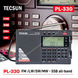 TECSUN PL-330 Stereo FM /LW/SW/MW - SSB all-band DSP Receiver USB Rechargeable ETM Tuning PL330 Portable Radio