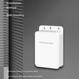 3-Port Outdoor Poe Gigabit Extender 1 In 3 Out Poe Repeater With 1000Mbps Waterproof Power And Data Transmission Easy To Use