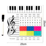 Portable Music Board Paper Multifunctional Eent Reusable Educational Grand Staff Magnetic Toy