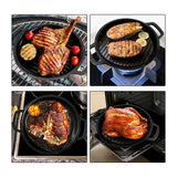 1pc, Cast Aluminum Griddle Pan For Stove Top, Lighter Than Cast Iron Skillet Pancake Griddle, Nonstick Kitchen Stove Top Grill