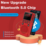 Portable Radio Bluetooth Speaker Music Player Support Bluetooth Call Recording TF Card With HD Digital Display