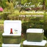 Incubator Outdoor Picnic Camping Portable Large Capacity Fresh-Keeping Box Cold Bucket Refrigerator Ice Cube Cooler