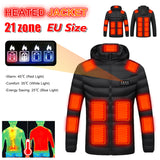 Zone 21 Men Women Winter Outdoor Electric Heated Warm Jacket Suitable for Ski Camping EU Size