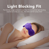 Weighted Relieve Stress Soft Veet Sleep Aid Pressure Eye Pillow Light Blocking Relaxation Adjustable for Home