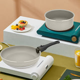 3pcs Detachable Handles Pot and Pan Set for Camping, Fishing, Hiking, and Outdoor Activities - Durable Kitchenware