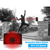 Wired Dual Beam Photoelectric Infrared Sensor Barrier Detector 100M Tamper Output for Park Gate Burglar Alarm System