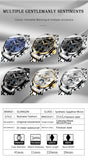 GUANQIN Brand Moon Phase Luxury Man watch Sapphire Stainless steel Waterproof watch for men Mechanical Luminous Men's watches