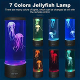 1pc Color-Changing Jellyfish Lava Lamp - Battery Or USB Powered Smart Home Light
