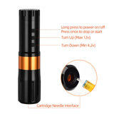 Professional Tattoo Kit LCD Long Lasting 4 Colors Ink Wireless Blue Light Tattoo Motor Pen Set Sturdy for Beginners for Studio
